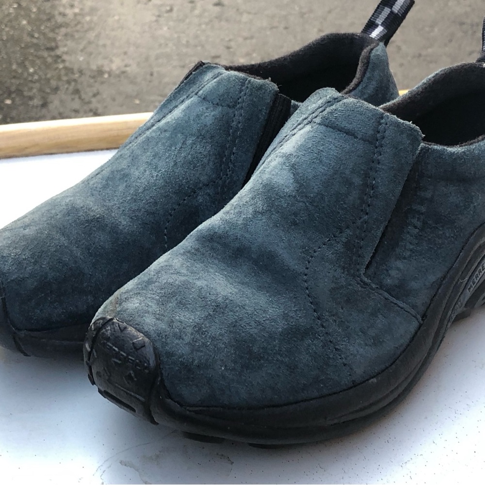 Merrell Work J64692 Women's Blue Jungle Moc Nubuck Work Shoes Size 37/6.5 - Picture 3 of 9